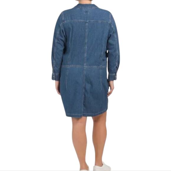LEVIS Red Tab‎ Long Sleeve Plus Ellie Denim Shirt Dress size 2X - Picture 2 of 12